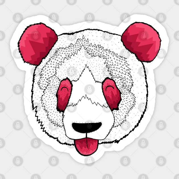 Silly Panda Sticker by Swadeillustrations